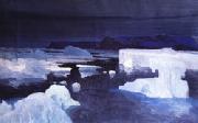 Alexeievtch Borissov Glaciers,Kara Sea oil painting